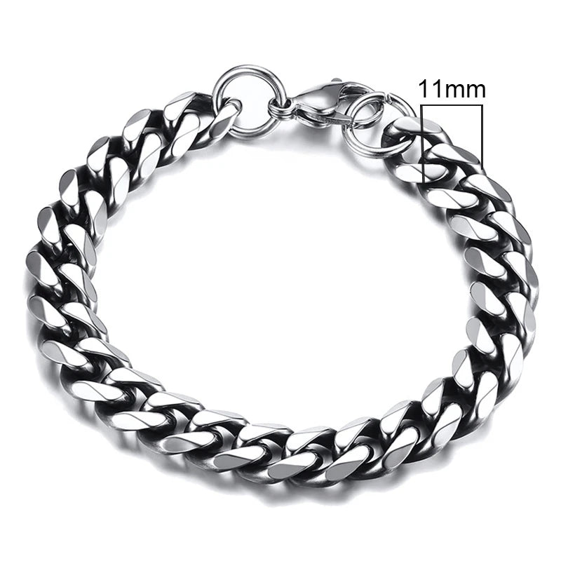 Unisex Stainless Steel Punk Eternity Bracelet