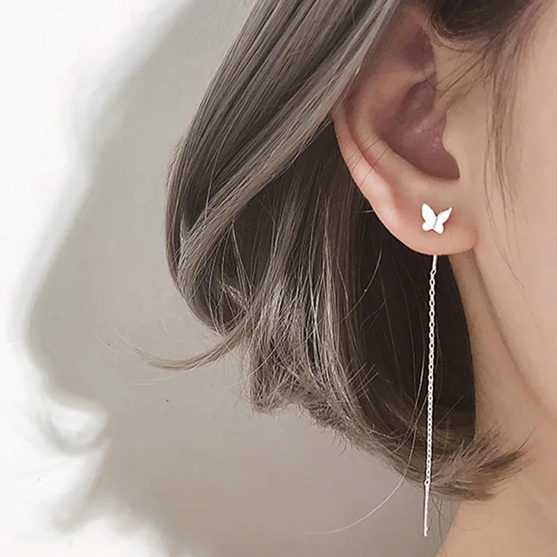 New Fashion Little Bird Drop Long Hanging Earrings for Women