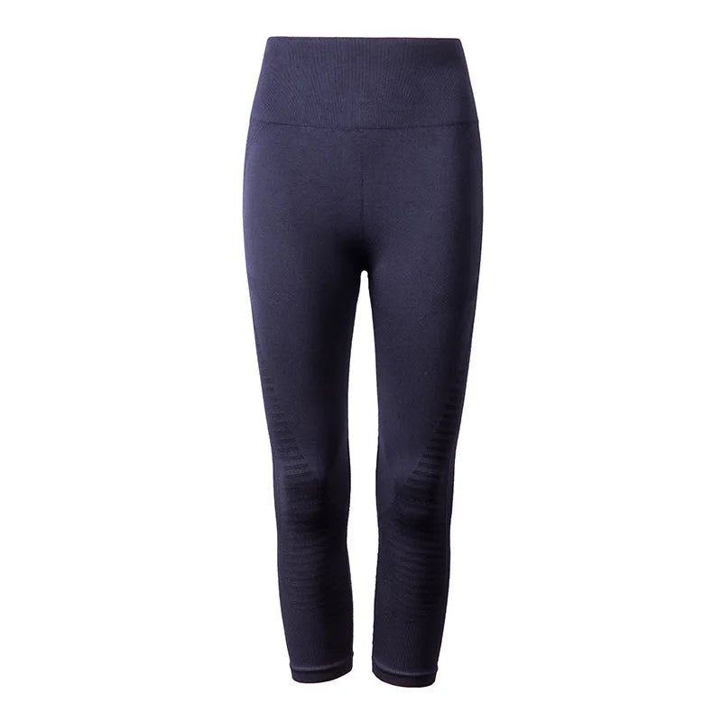 High Waist Seamless Capri Leggings for Women