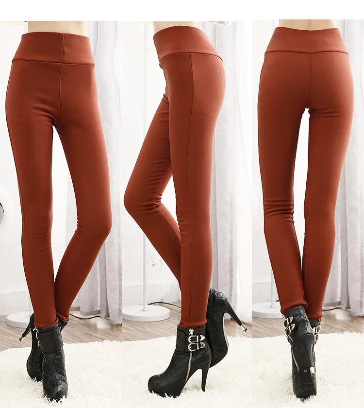 High Waist Stretch Pencil Skinny Cotton Leggings for Women