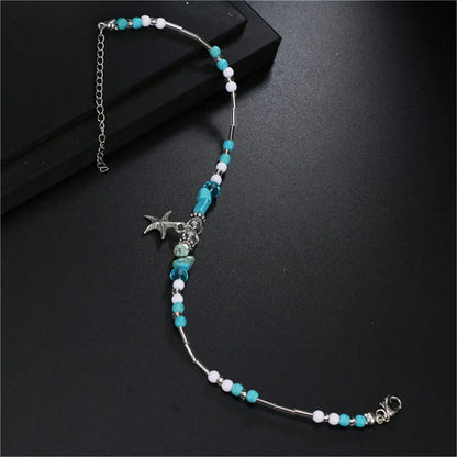 Vintage Starfish Pendant Anklets For Women