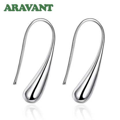 Aravant 925 Silver Teardrop/Water drop/Raindrop Dangle Earrings For Women Valentine Gifts Fashion Jewelry