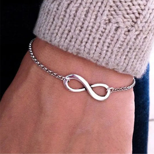 Infinity Bracelet For Men Jewelry Girl Gift Charm Bangles Pulseiras