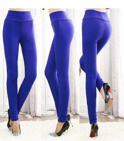 High Waist Stretch Pencil Skinny Cotton Leggings for Women