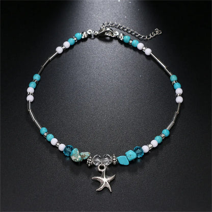 Vintage Starfish Pendant Anklets For Women