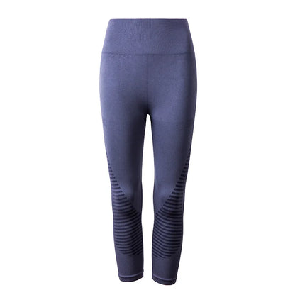 High Waist Seamless Capri Leggings for Women