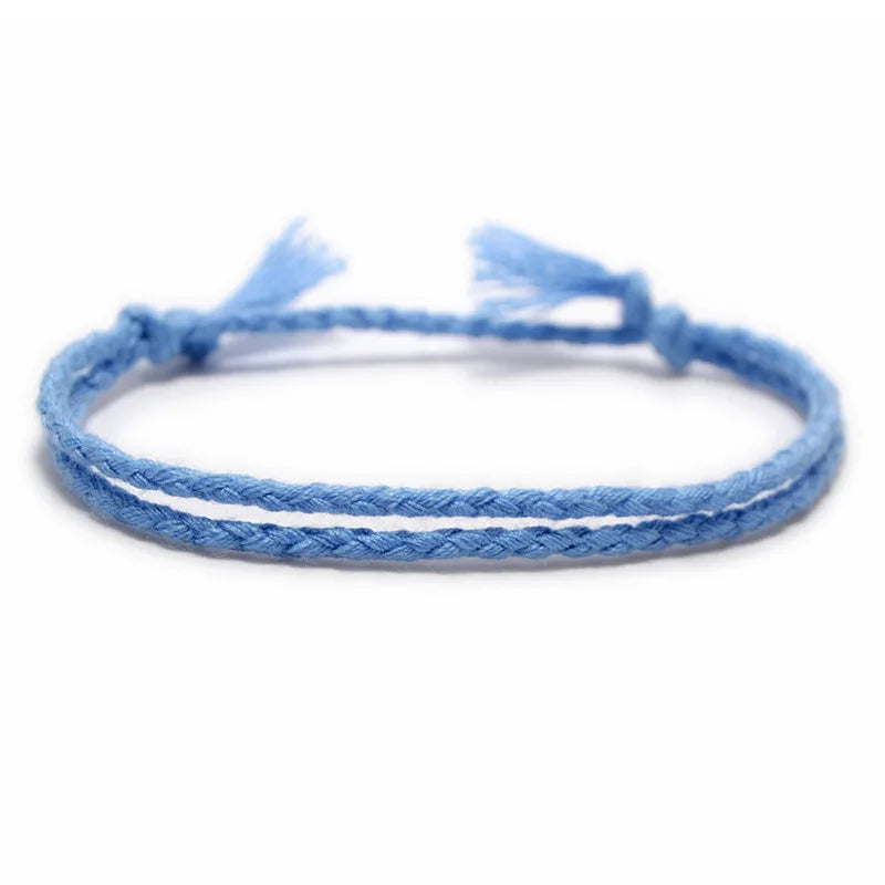 Handmade Woven Cotton Twisted Rope Bracelet