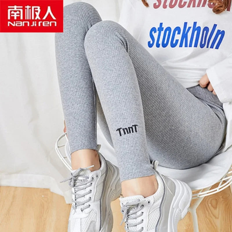 Women's Stacked Cotton Leggings with Casual, Warm & Stylish