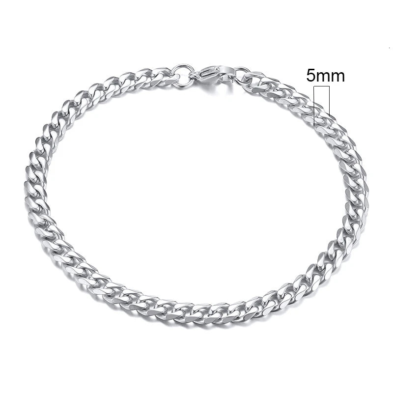 Unisex Stainless Steel Punk Eternity Bracelet