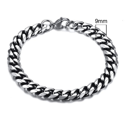 Unisex Stainless Steel Punk Eternity Bracelet