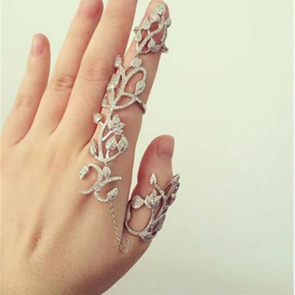 Vogue Two Finger Knuckle Ring Double Ring Link for Women