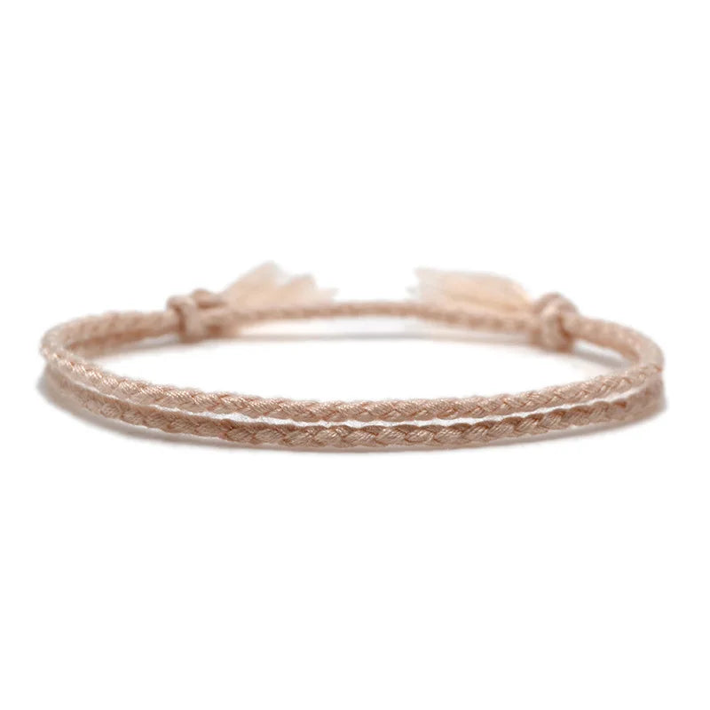 Handmade Woven Cotton Twisted Rope Bracelet