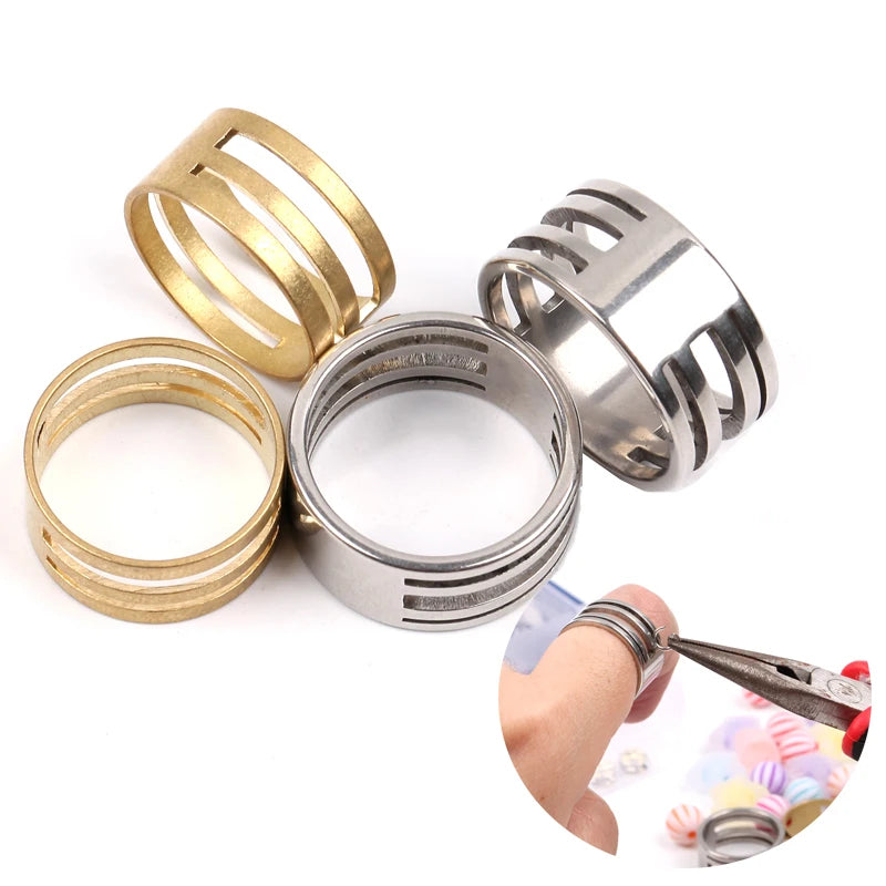 Stainless Steel Jump Ring Opening Closing Finger Jewelry Tools Round Circle Bead Plier for DIY Jewelry Making Tool