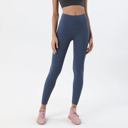 Women's High Waist Yoga Leggings with Breathable and Comfortable Fitness