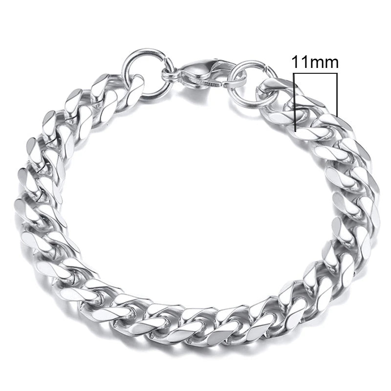 Unisex Stainless Steel Punk Eternity Bracelet