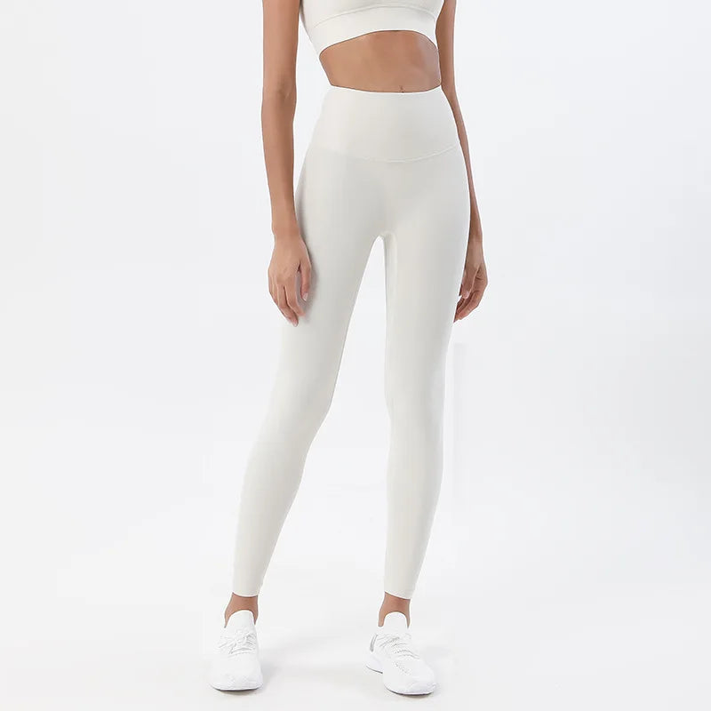 Women's High Waist Yoga Leggings with Breathable and Comfortable Fitness