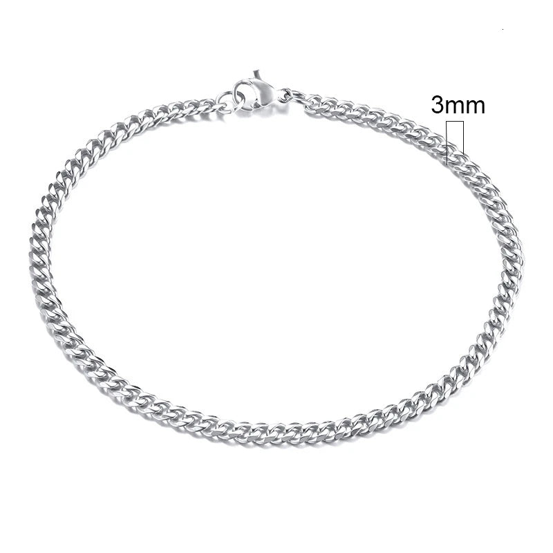 Unisex Stainless Steel Punk Eternity Bracelet