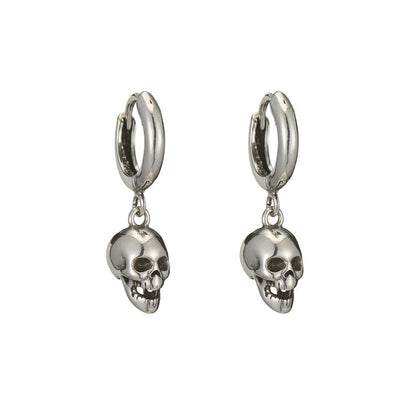 REETI 925 Sterling Silver Earrings skull drop Earring Creative Hot Sexy Jewelry For Women Gift Customized