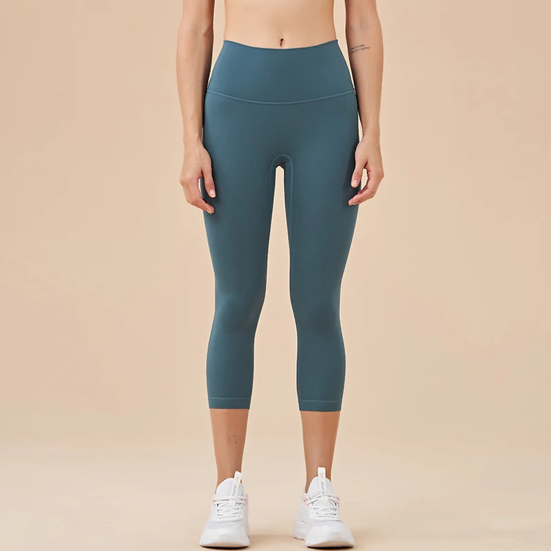 Women's High Waist Yoga Capri Pants