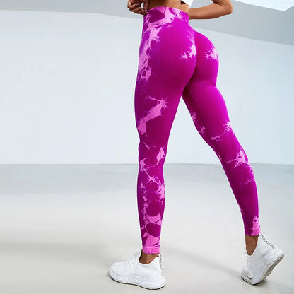 Seamless High Waist Anti Cellulite Workout Leggings for Women