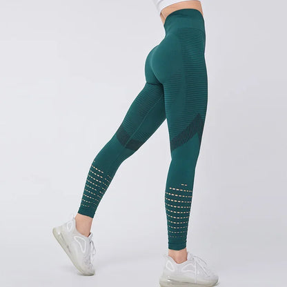 Seamless High Waist Anti Cellulite Gym Leggings for Women