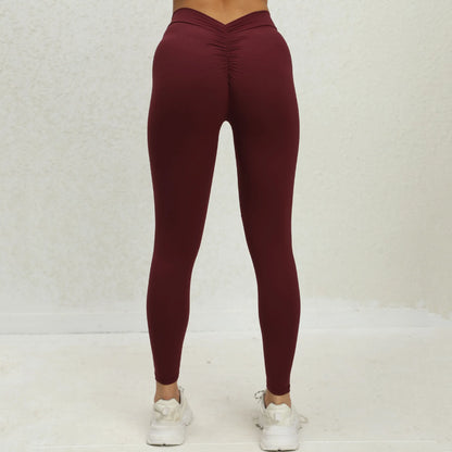 Push Up V Back Scrunch Butt Leggings for Women – Workout, Yoga & Gym Tights