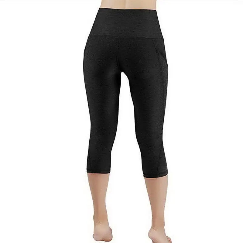 High Waist Seamless Capris Workout Leggings for Women