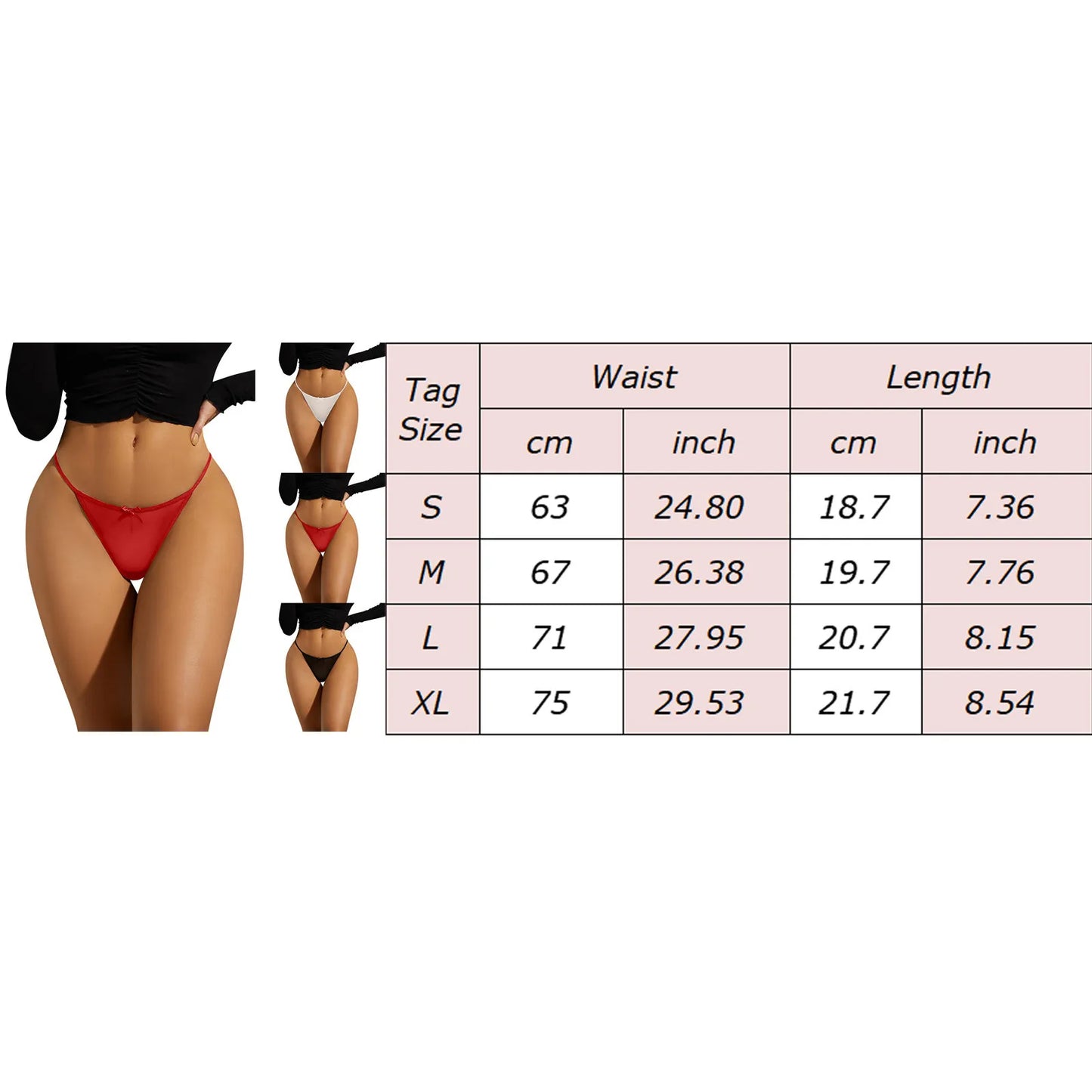 Thongs No Show Women'S Panties Lingeries For Woman Female Underwear Underwear Low Rise T Back Underpants Woman Clothing