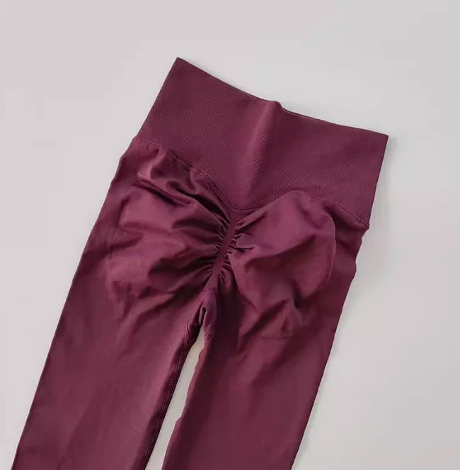 High Waist Scrunch Butt Leggings for Women – Seamless Yoga & Workout Pants