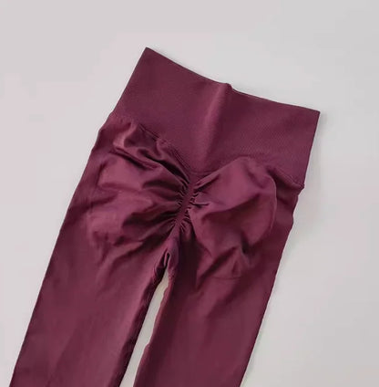 High Waist Scrunch Butt Leggings for Women – Seamless Yoga & Workout Pants