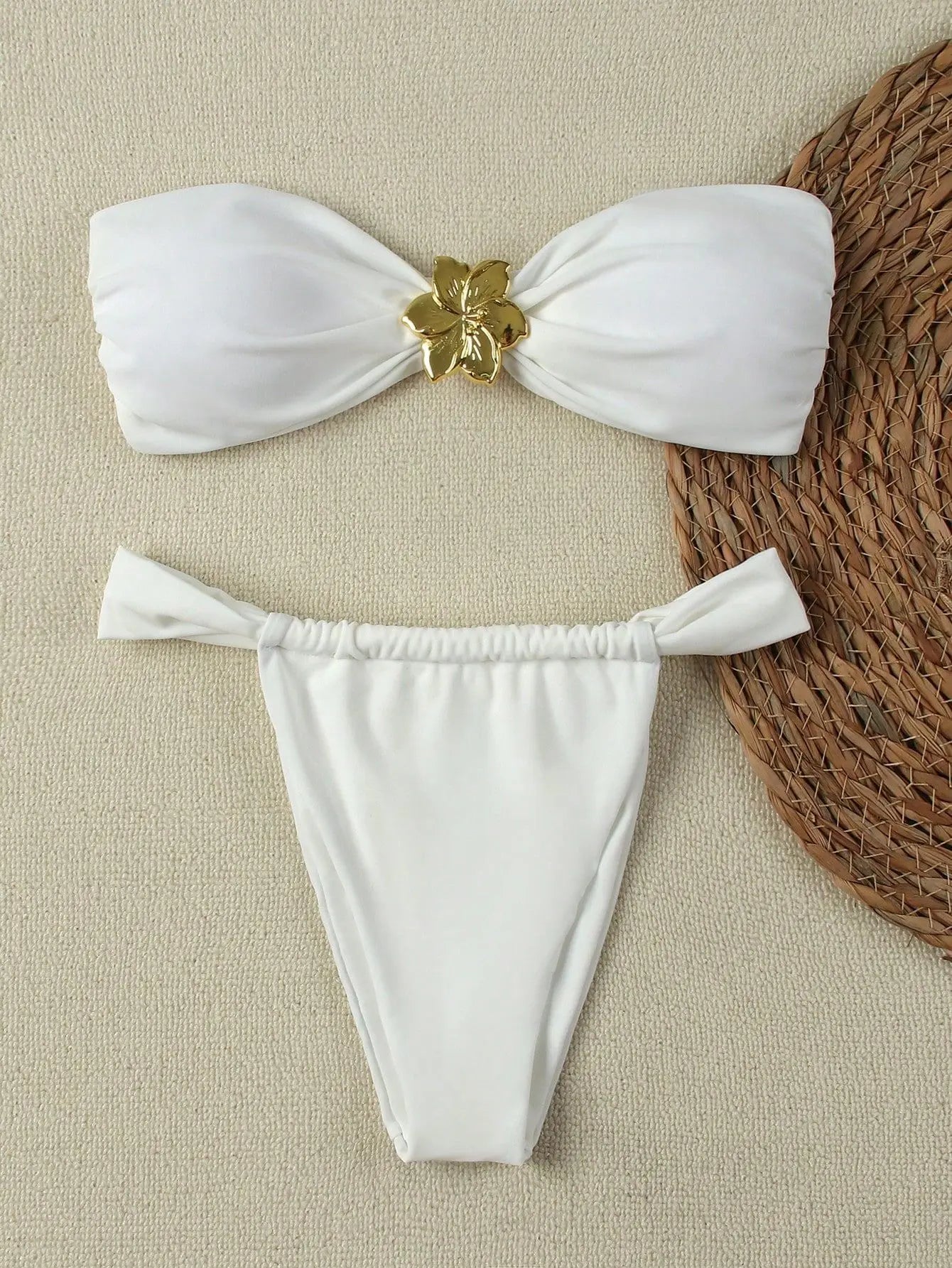 Bandeau Push-Up Brazilian Thong Bikini Set