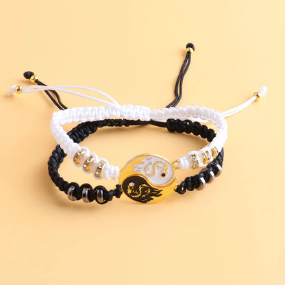 Couple Knot Bracelet for Lovers with Handmade Adjustable Friendship Bangles