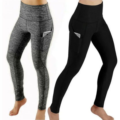 High Waist Women Anti Cellulite Workout Leggings with Utility Pockets