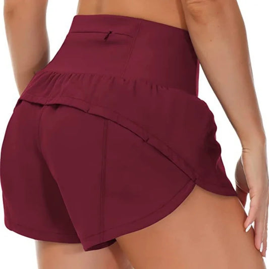Side by Split Quick-Dry Athletic Shorts for Sports & Gym