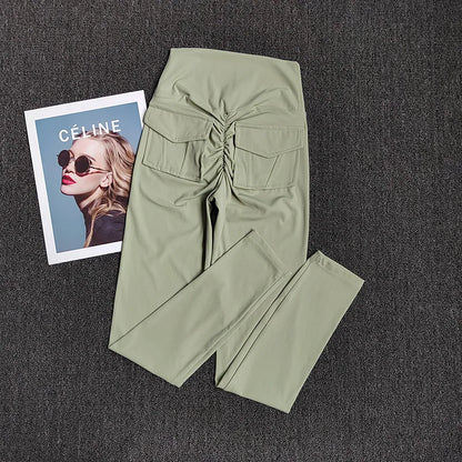 TikTok Viral Leggings with Back Pockets – High Waist, Booty Lifting and Stretchy
