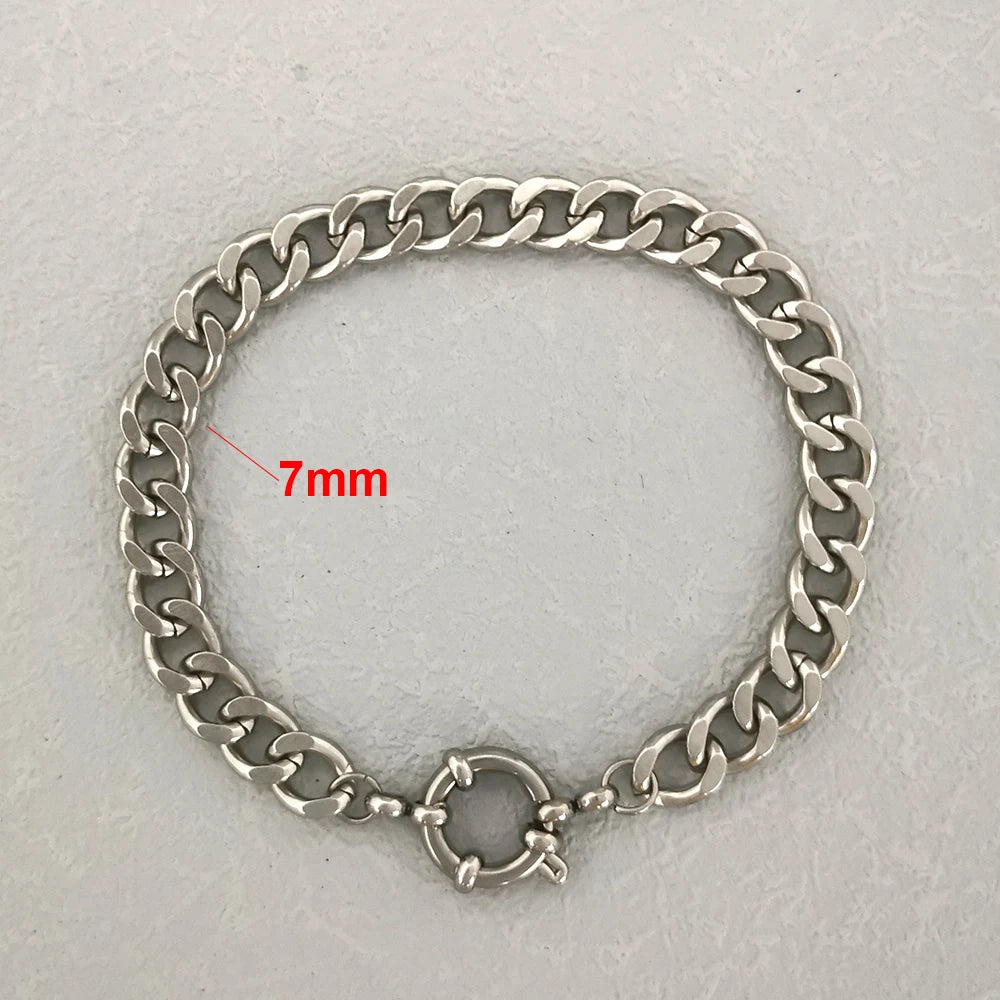 Anchor Clasp Bracelet for Men & Women – Stainless Steel Twist Rope Chain