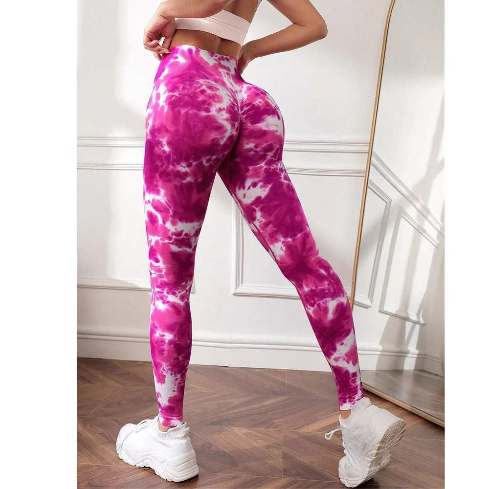 Seamless High Waist Anti Cellulite Workout Leggings for Women