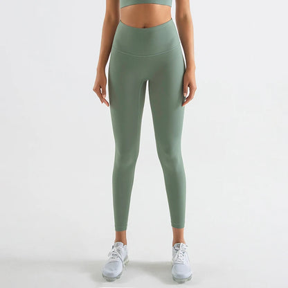 Women's High Waist Yoga Leggings with Breathable and Comfortable Fitness