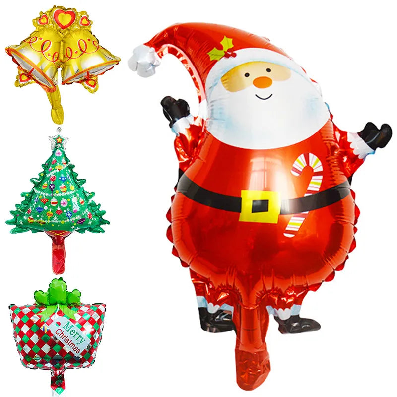 Merry Christmas Decoration Foil Balloon Santa Claus Snowman Tree New Year Christmas Party Balloons Home Xmas Party Decor Globos