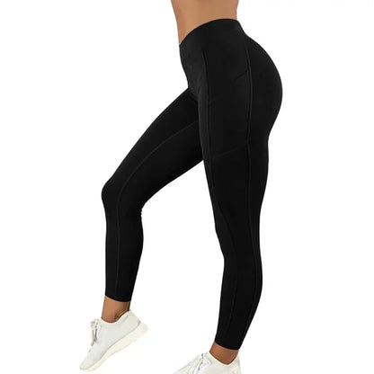 Seamless Sportswear Women's Anti Cellulite Leggings with Pockets