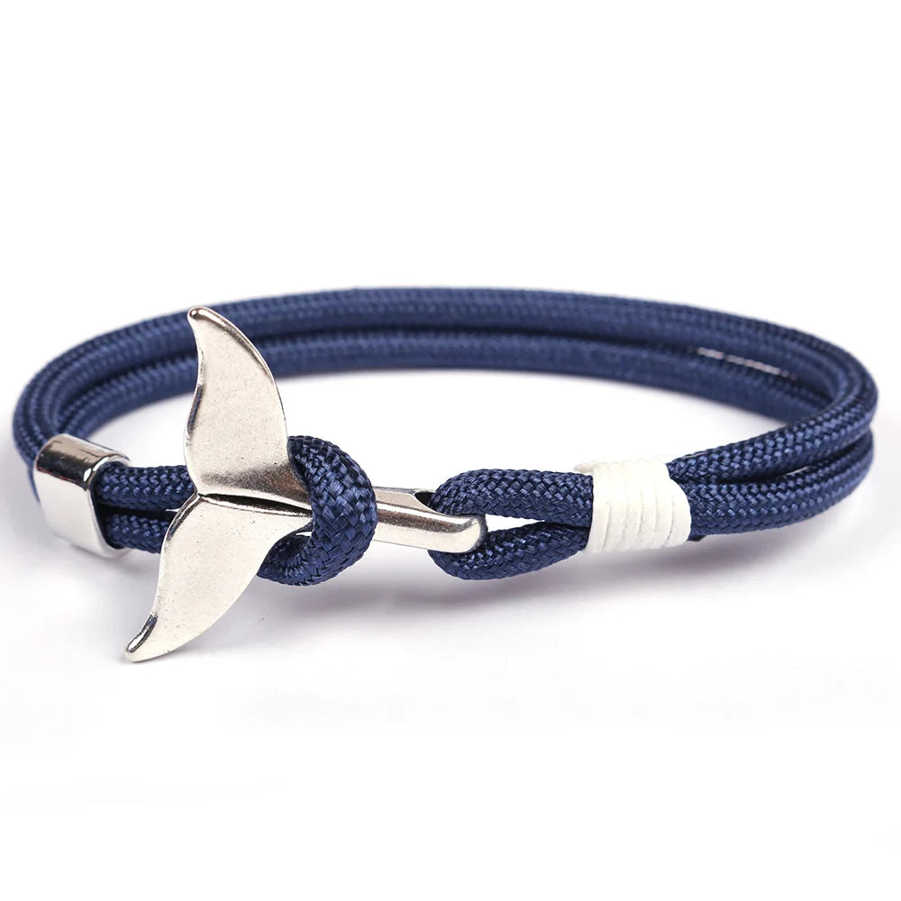 Handwoven Rope Classic Men's Anchor Bracelet with 11 Color Options