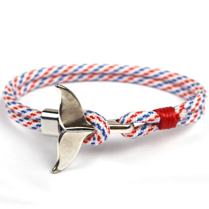 Handwoven Rope Classic Men's Anchor Bracelet with 11 Color Options