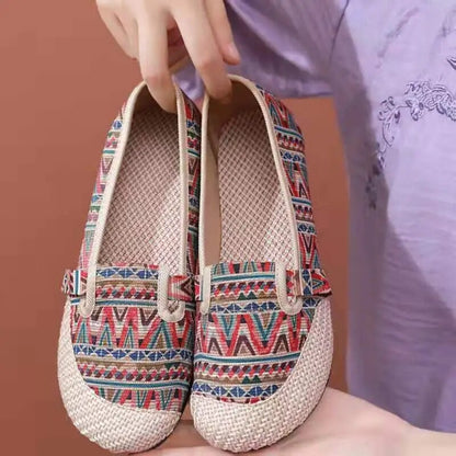 Summer Ladies Casual Comfort Bohemian Slip On Lazy Shoes for Womens - BossDeals Online