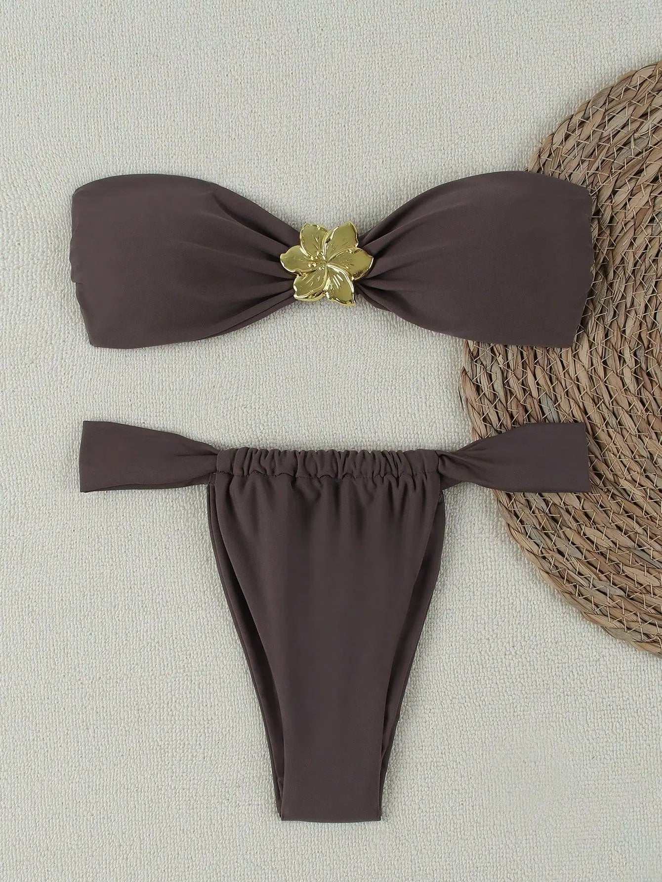 Bandeau Push-Up Brazilian Thong Bikini Set