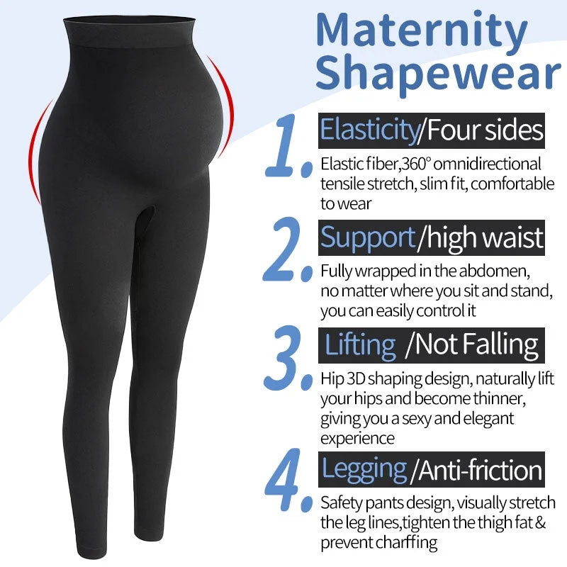 High Waist, Belly Support & Comfort Maternity Leggings for Women