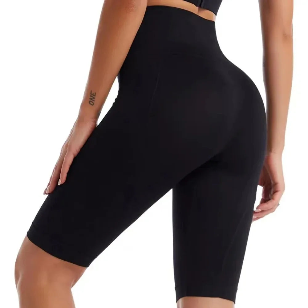 Women’s High Waisted Biker Shorts – Tummy Control, Seamless & Naked Feeling