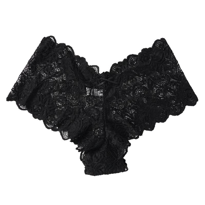 Floral Lace Low Waist Briefs - Comfortable Women's Lingerie