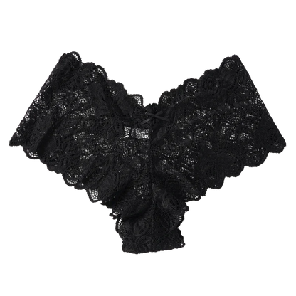 Floral Lace Low Waist Briefs - Comfortable Women's Lingerie
