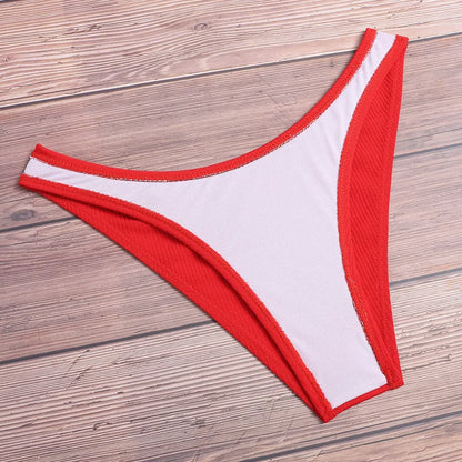 Monochrome Low-Waist Bikini Set