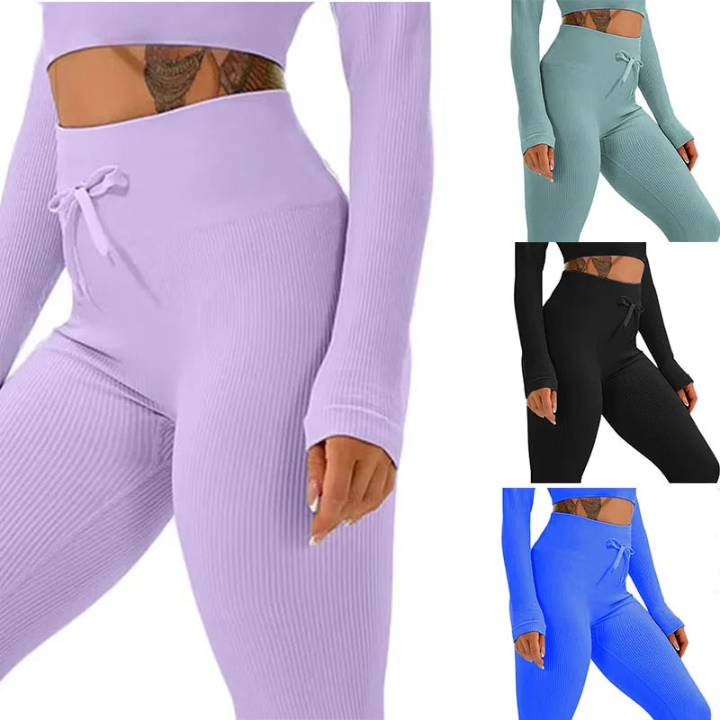 High-Waist Sports Seamless Tummy Control Leggings for Women